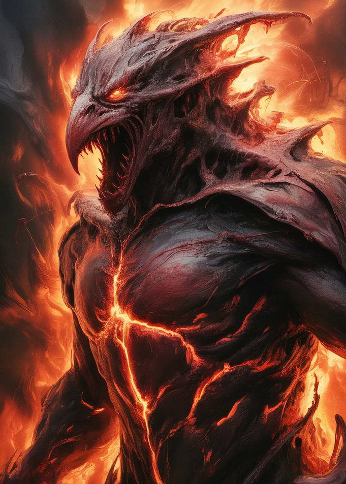 Fiery Demon Creature