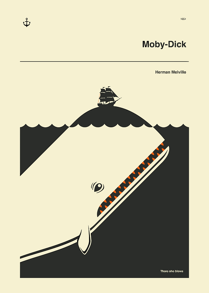 Moby Dick Minimalist Poster