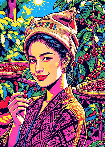 Woman in Coffee Plantation