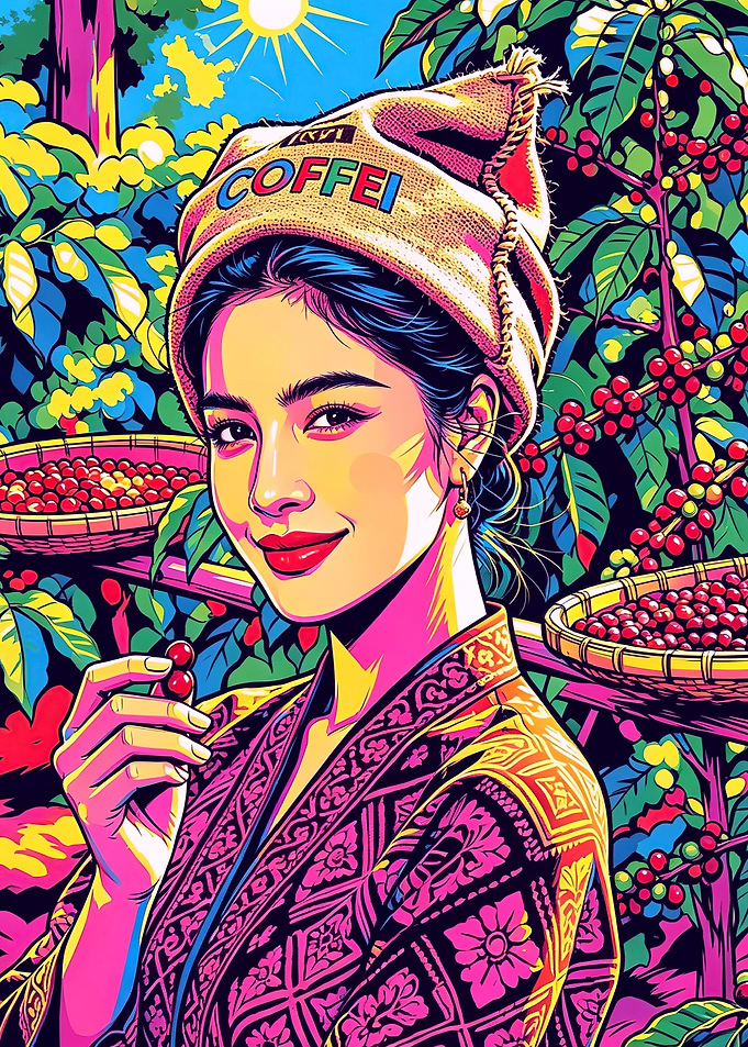 Woman in Coffee Plantation