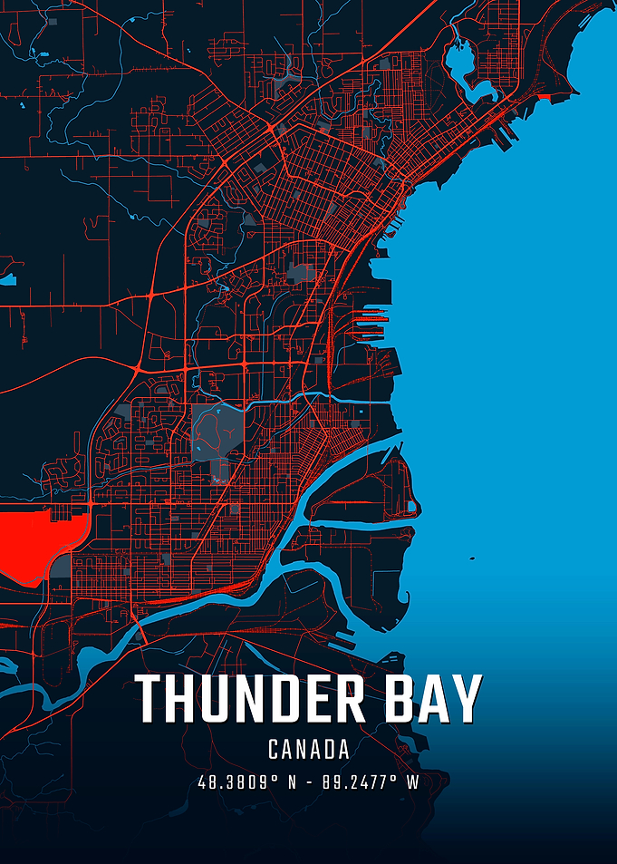 Thunder Bay City Map