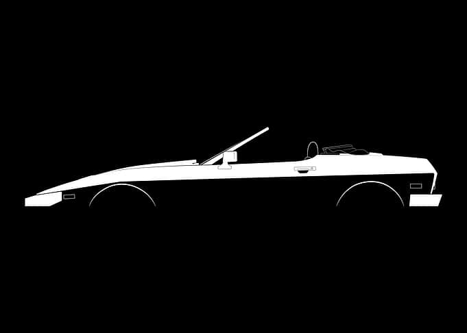 280i Convertible Silhouette
