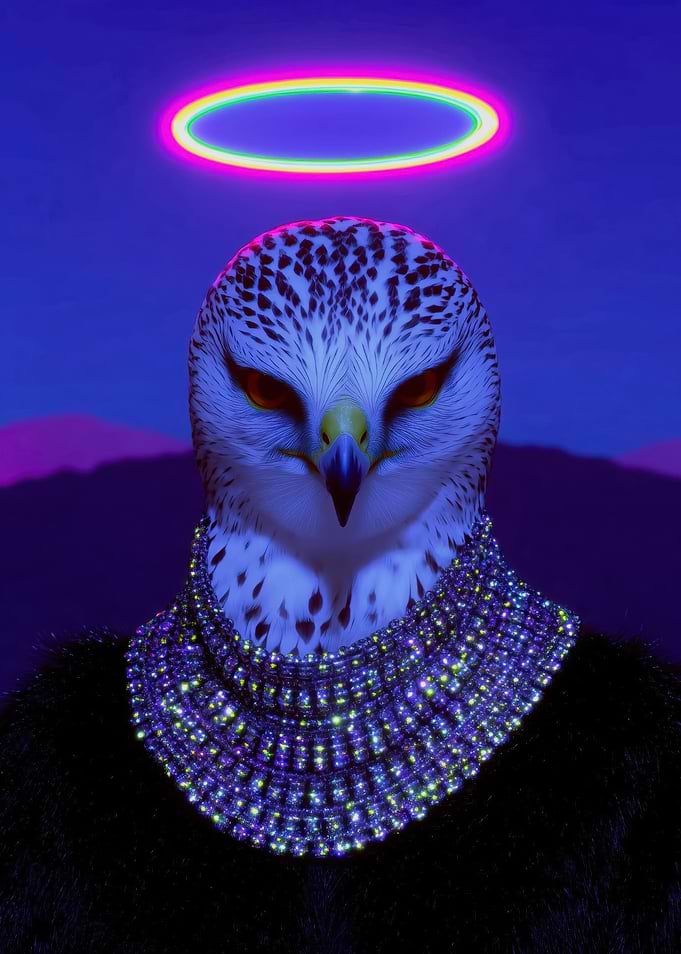 Eagle with Halo and Necklace
