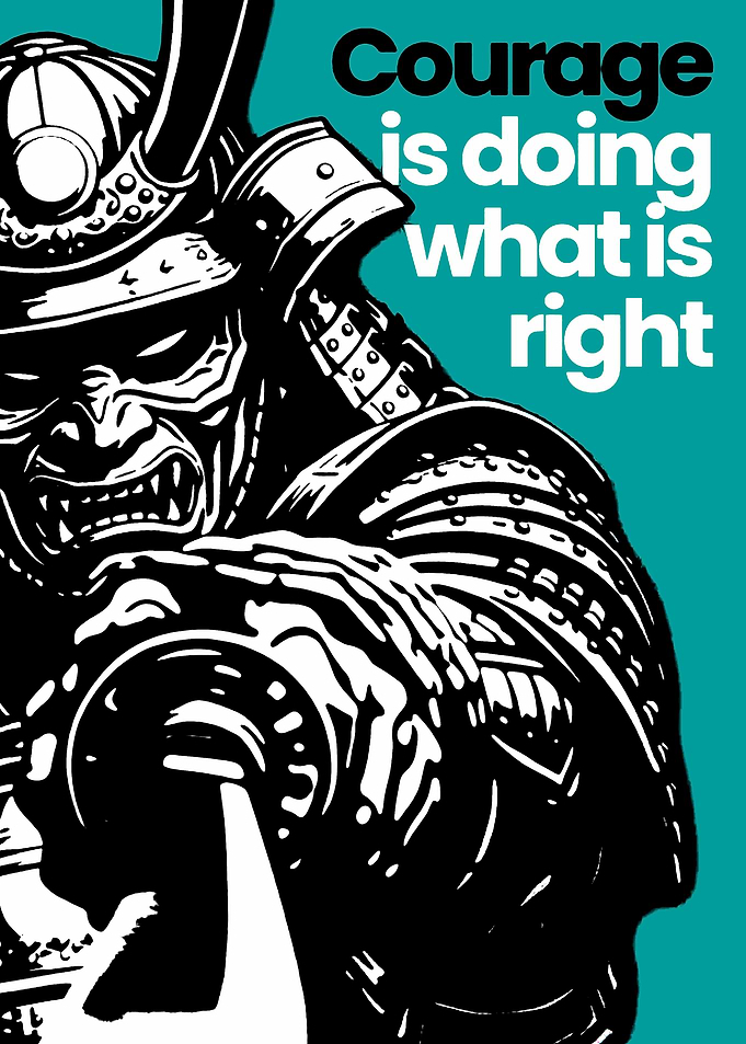 Samurai Courage Quote