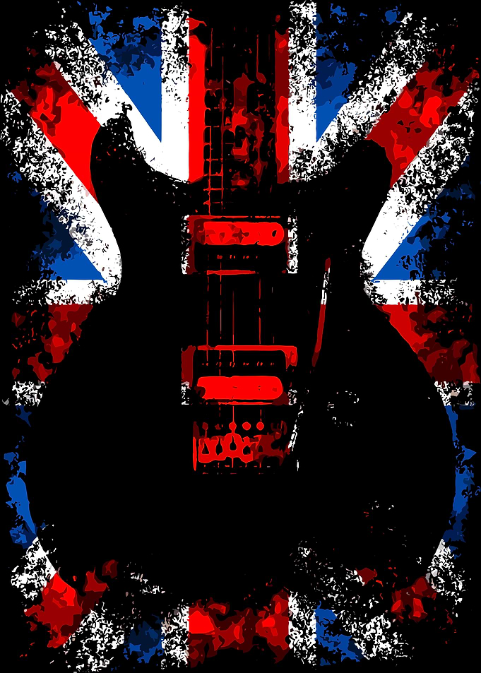 Electric Guitar with Union Jack