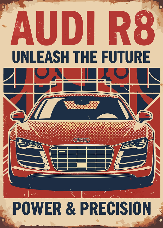 Audi R8 Power & Precision Poster