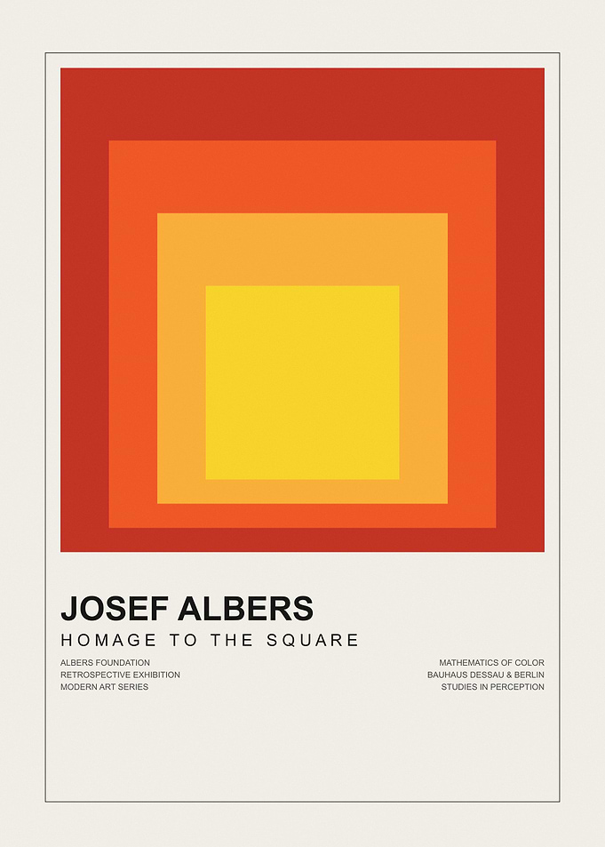 Josef Albers Homage to the Square Poster