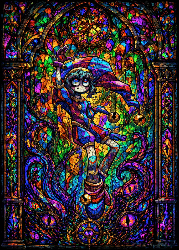 The Amazing Digital Circus Stained Glass