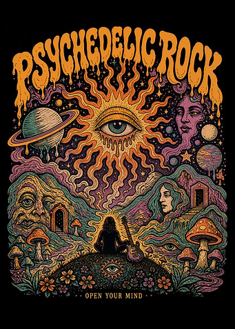 Psychedelic Rock Cosmic Eye Poster