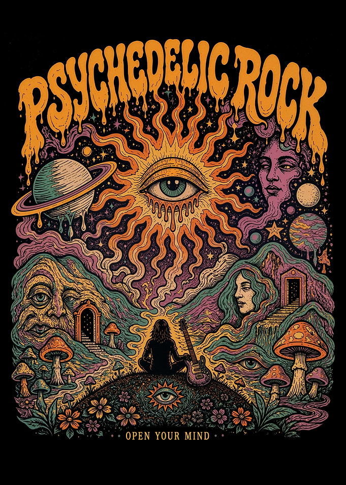 Psychedelic Rock Cosmic Eye Poster