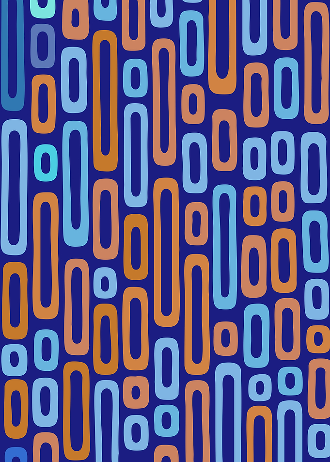 Abstract Rounded Rectangles Pattern