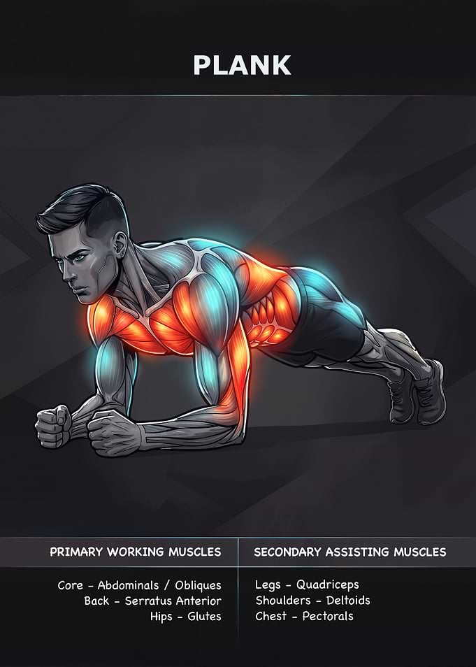 Plank Exercise Muscle Anatomy