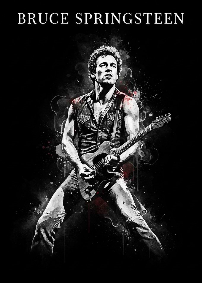 Bruce Springsteen Playing Guitar