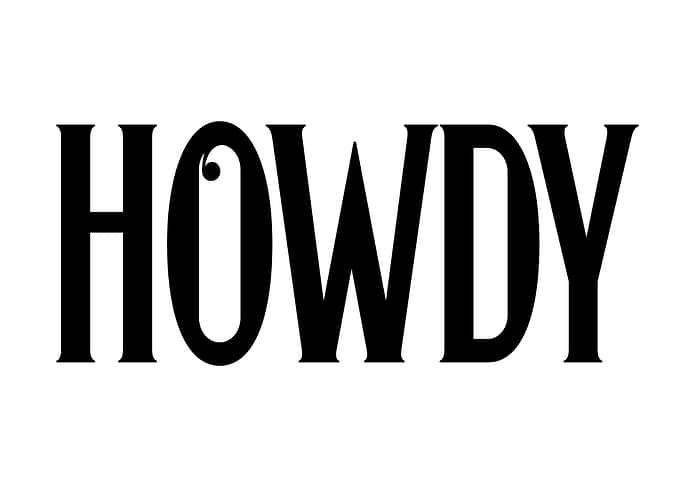 Howdy Text Art