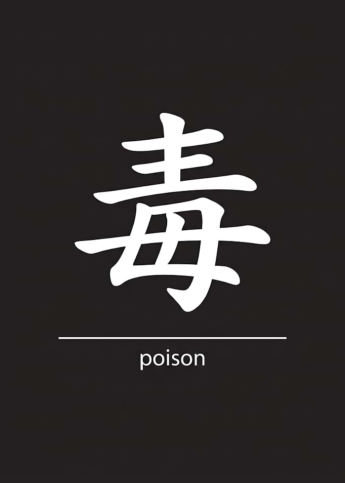 Chinese Character for Poison