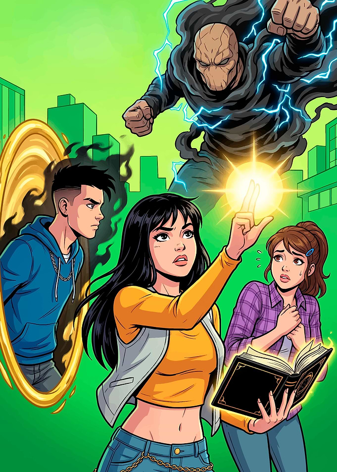 Supernatural confrontation in a city