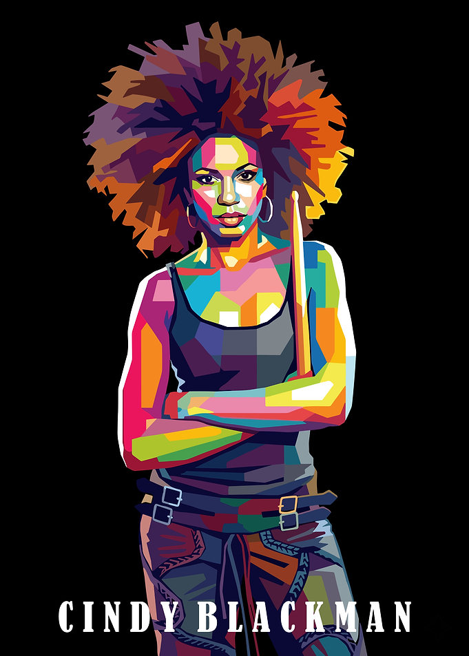Cindy Blackman Pop Art Portrait