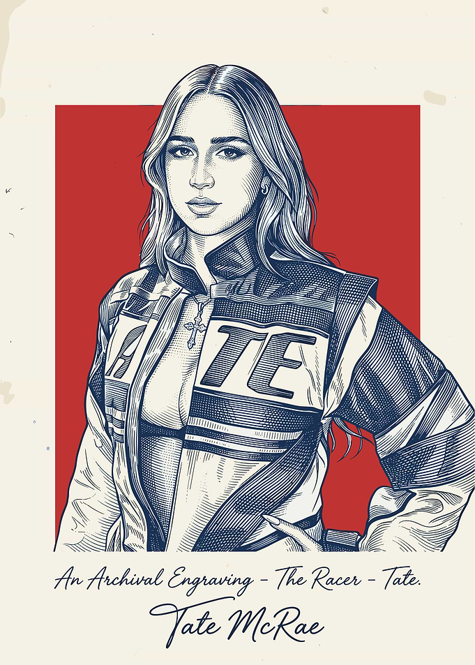 Tate McRae Racer Engraving