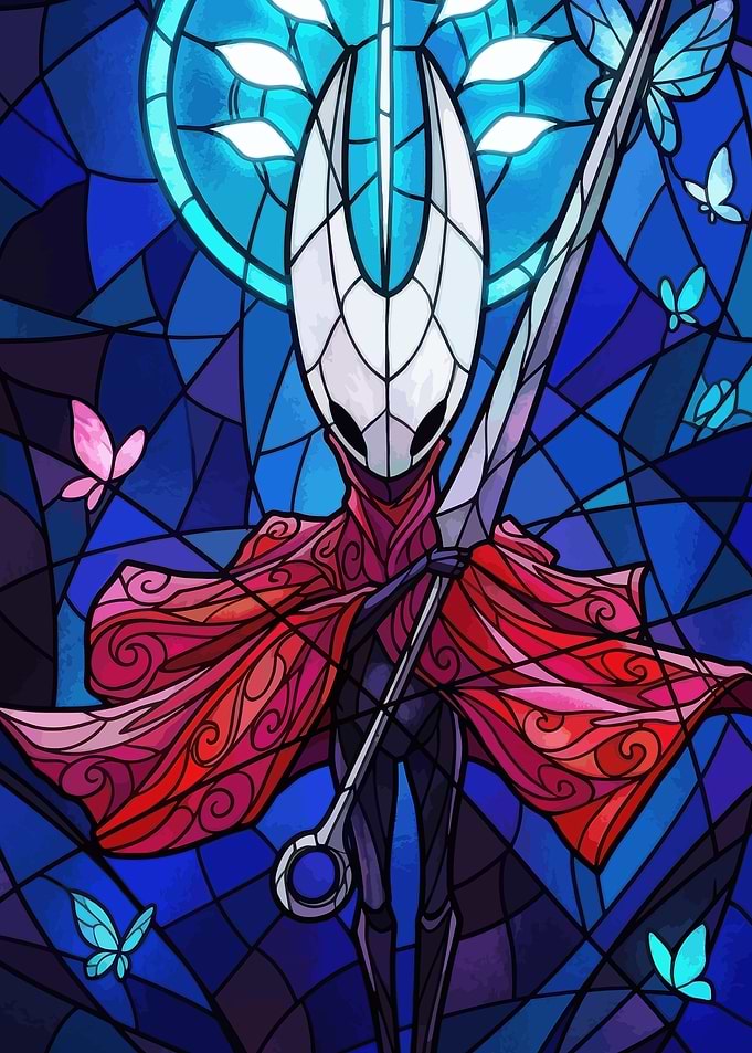 Hornet in Stained Glass Style
