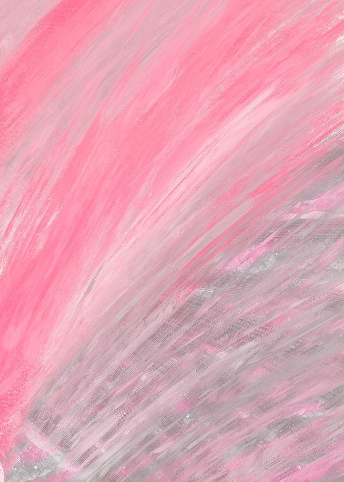 Abstract Pink and Gray Brushstrokes