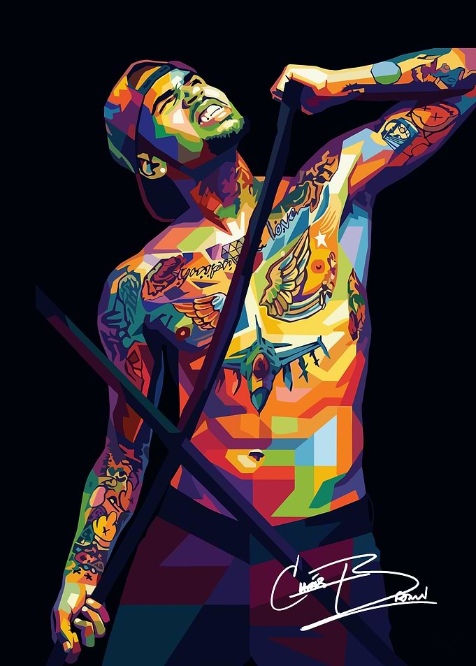 Chris Brown WPAP Portrait