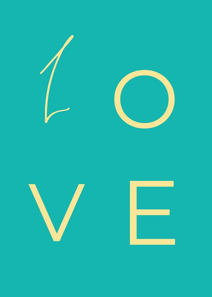 Love text art