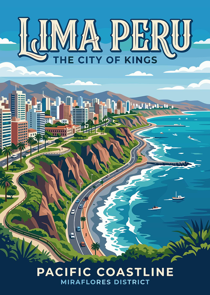 Lima Peru Pacific Coastline