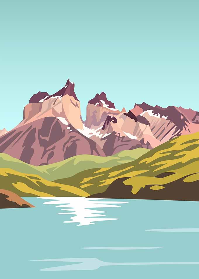 Mountain Lake Landscape