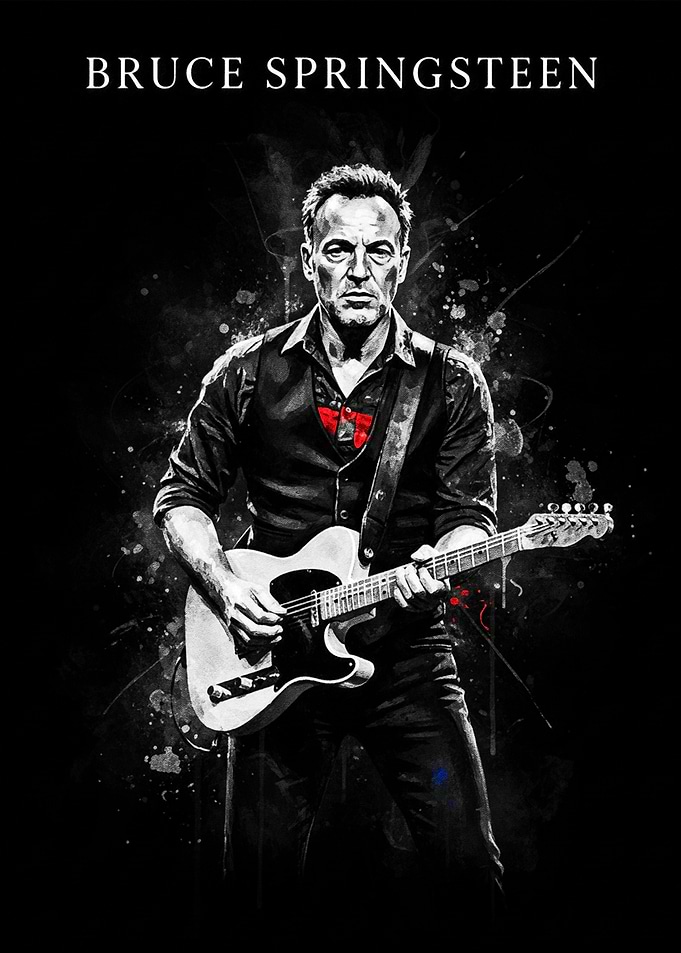 Bruce Springsteen Playing Guitar