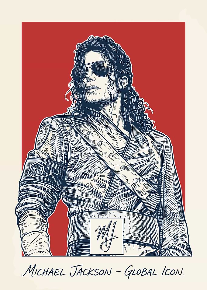 Michael Jackson Global Icon Portrait