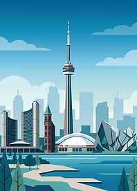 Toronto Skyline with CN Tower