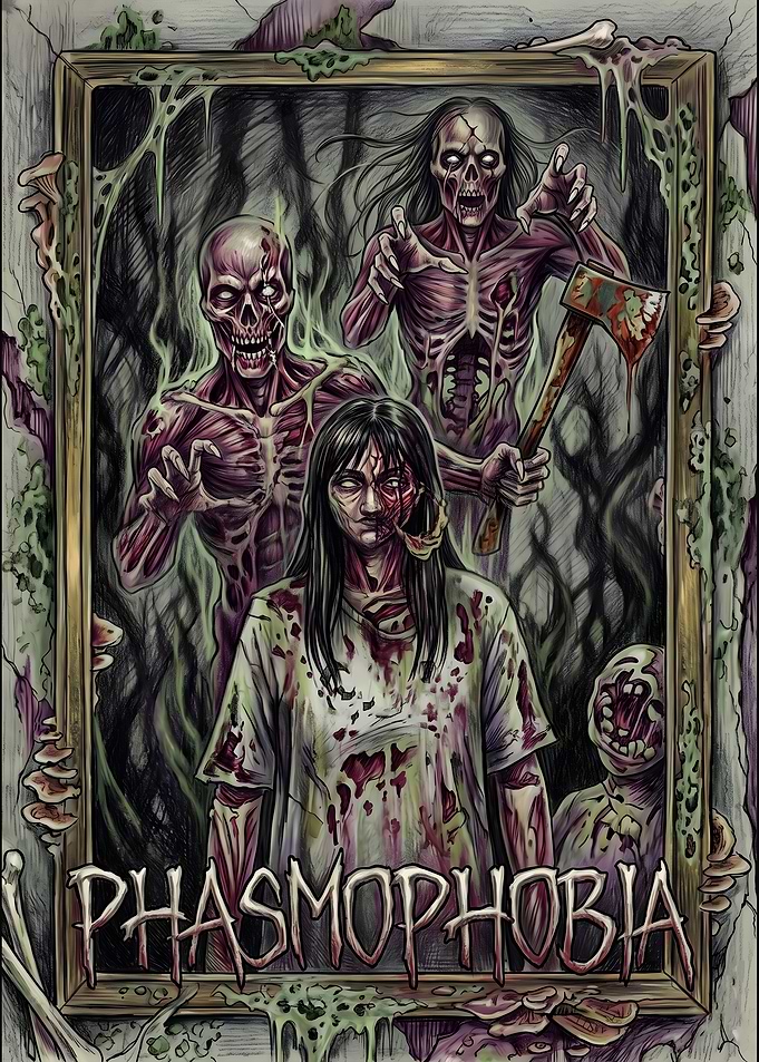 Phasmophobia Horror Game Art