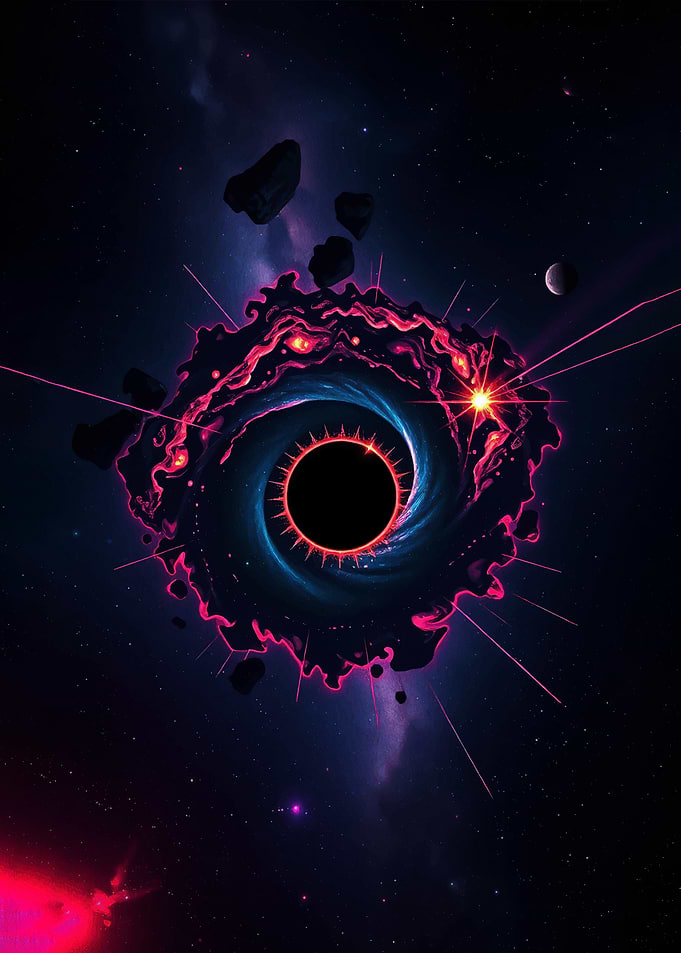 Cosmic Black Hole with Accretion Disk