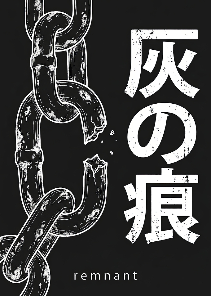 Broken Chain with Japanese Text