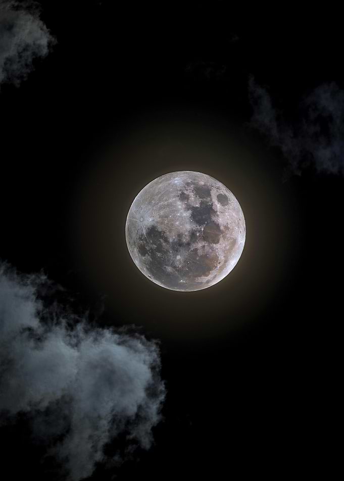 Full Moon with Clouds