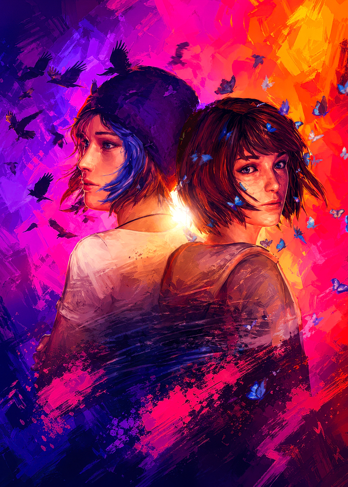 Max and Chloe with Butterflies and Crows
