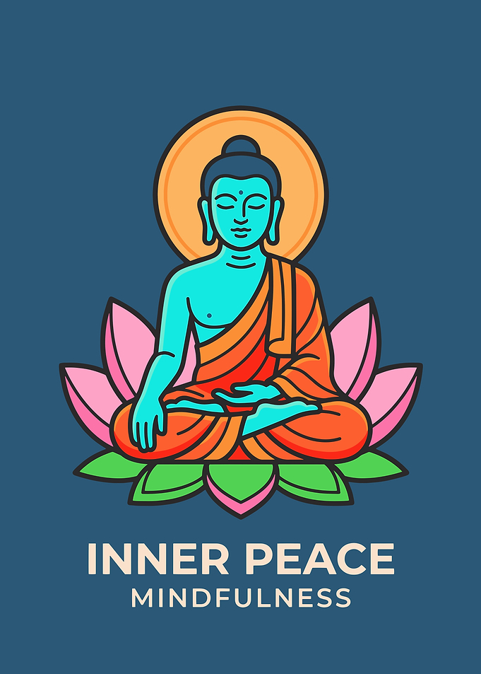 Buddha meditating on a lotus flower