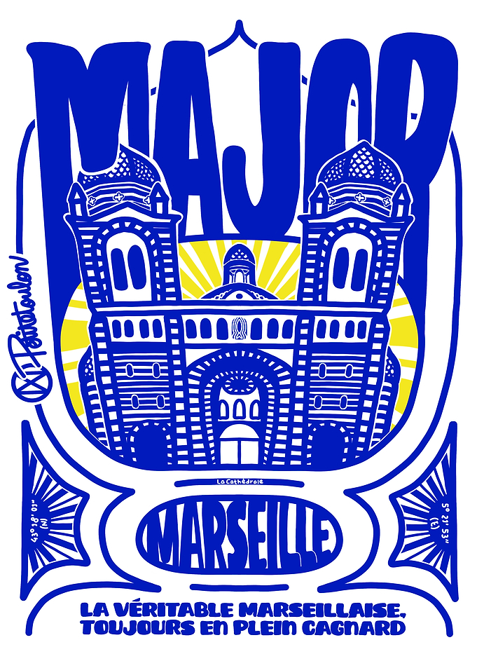 Marseille Cathedral Poster