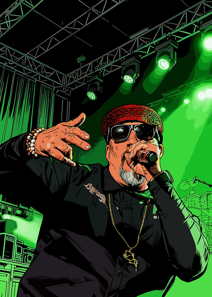 Rapper Performing on Stage