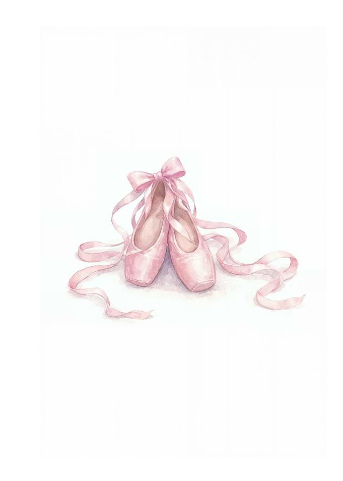 Cute Pink Ballet Slippers Nursery