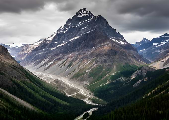 Majestic Mountain Valley Landscape