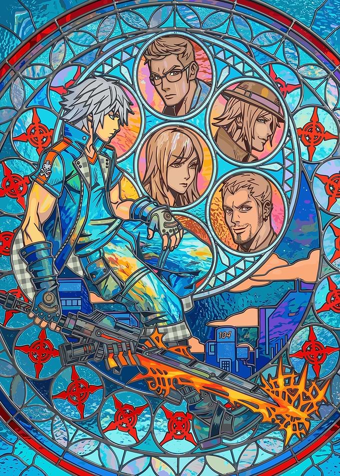 Kingdom Hearts Stained Glass Art
