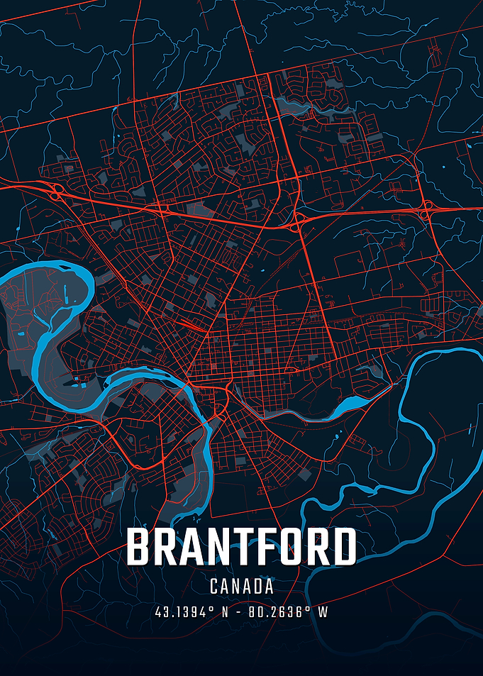 Brantford City Map
