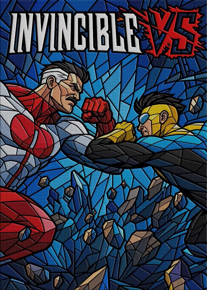 Invincible VS Game Stained Glass