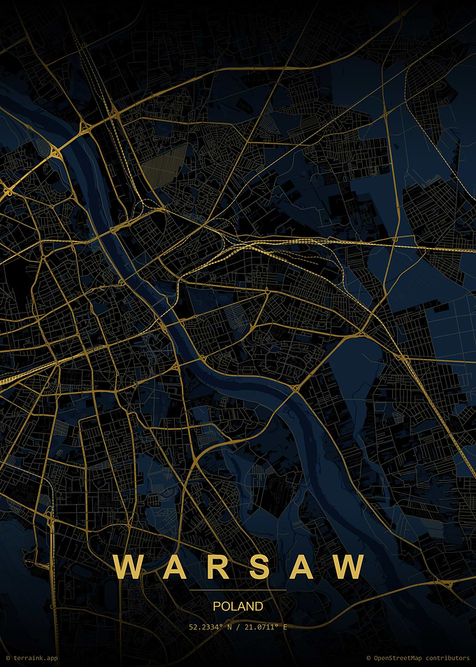 Warsaw City Map
