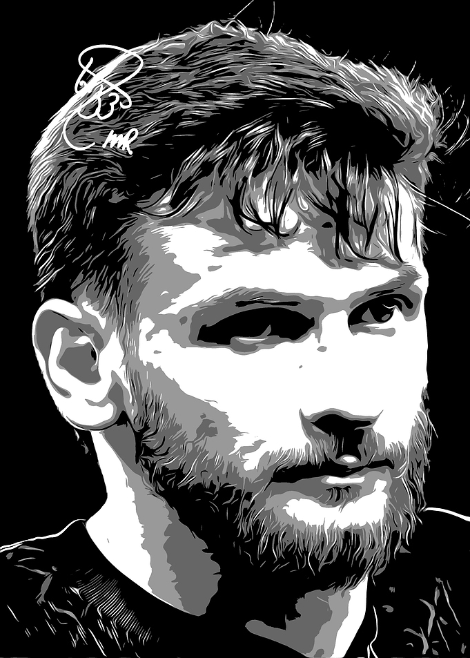 Kvaratskhelia Pop Art Portrait