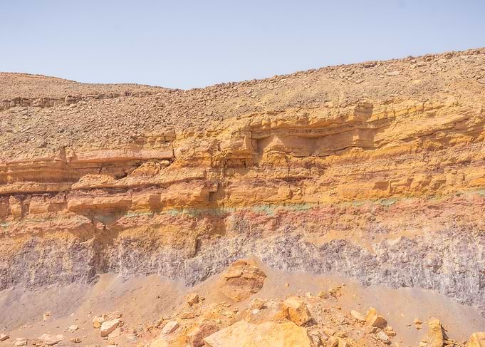 Layered Desert Rock Formations