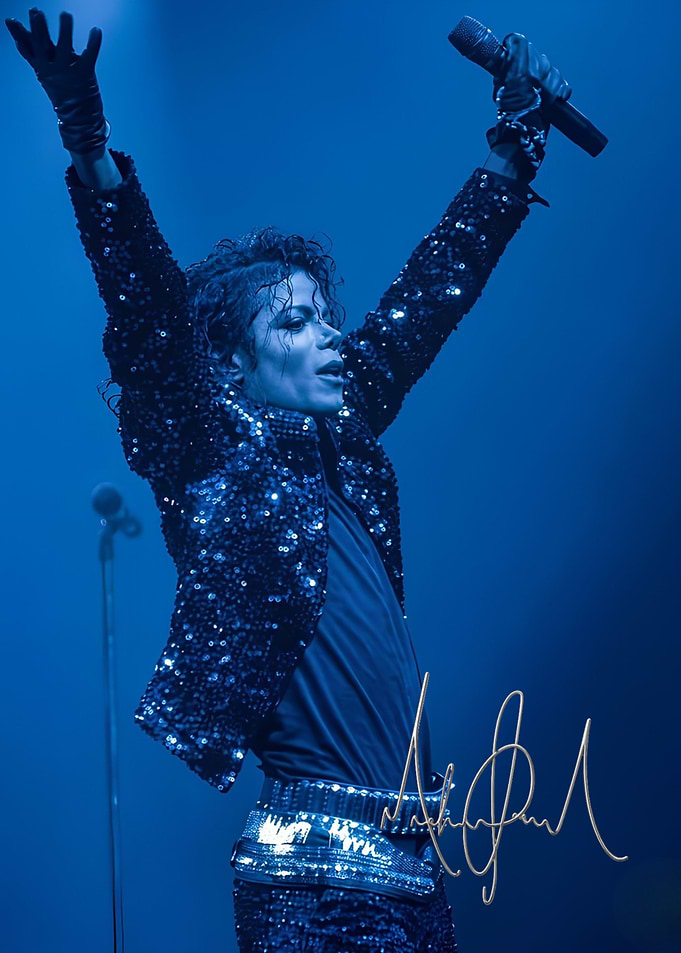 Michael Jackson Performing on Stage