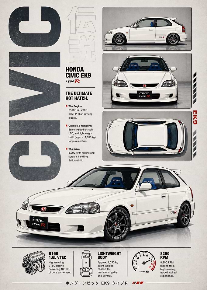 JDM Legacy : Honda Civic Type R
