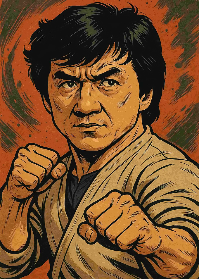 Jackie Chan Martial Arts Pose
